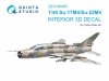 Quinta Studio QD+48480 Su-17M4/Su-22M4 3D-Printed & coloured Interior on decal paper (Hobby Boss) (with 3D-printed resin parts) 1/48
